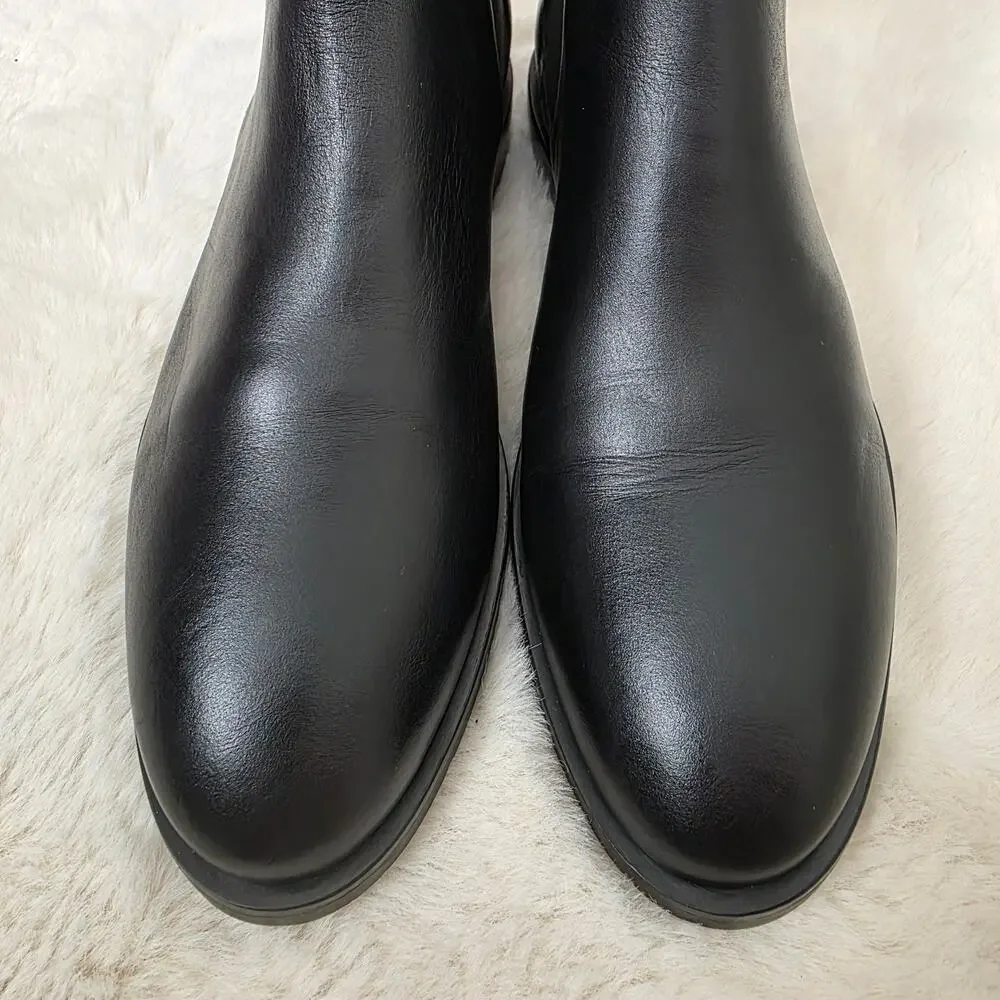 NEW Everlane The New Modern Chelsea Boot Black Italian Leather Ankle Bootie 6